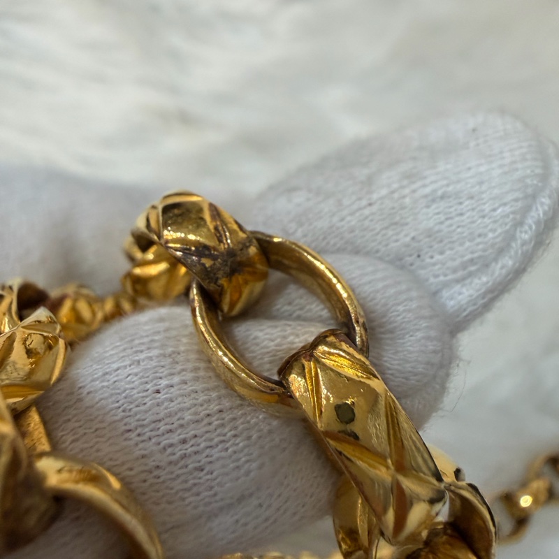 CHANEL 黑羊皮 金球 雕花鍊 流蘇 方包 相機包 斜背包 前口袋 老香 vintage-86