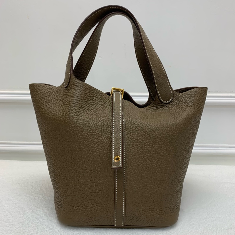 Full set保值系列🤎Hermes Picotin 22大象灰拼金扣-1