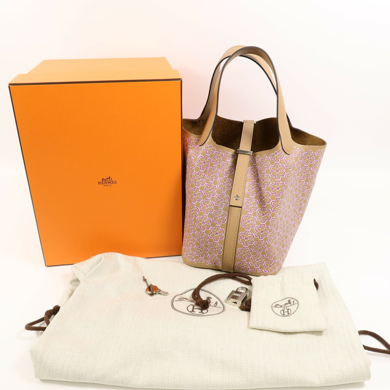 HERMES Swift皮革Picotin PM Luck Daisy手挽袋Chai-10