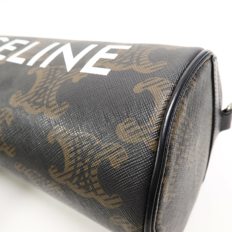 CELINE 塗層帆布Cylinder肩背袋-10