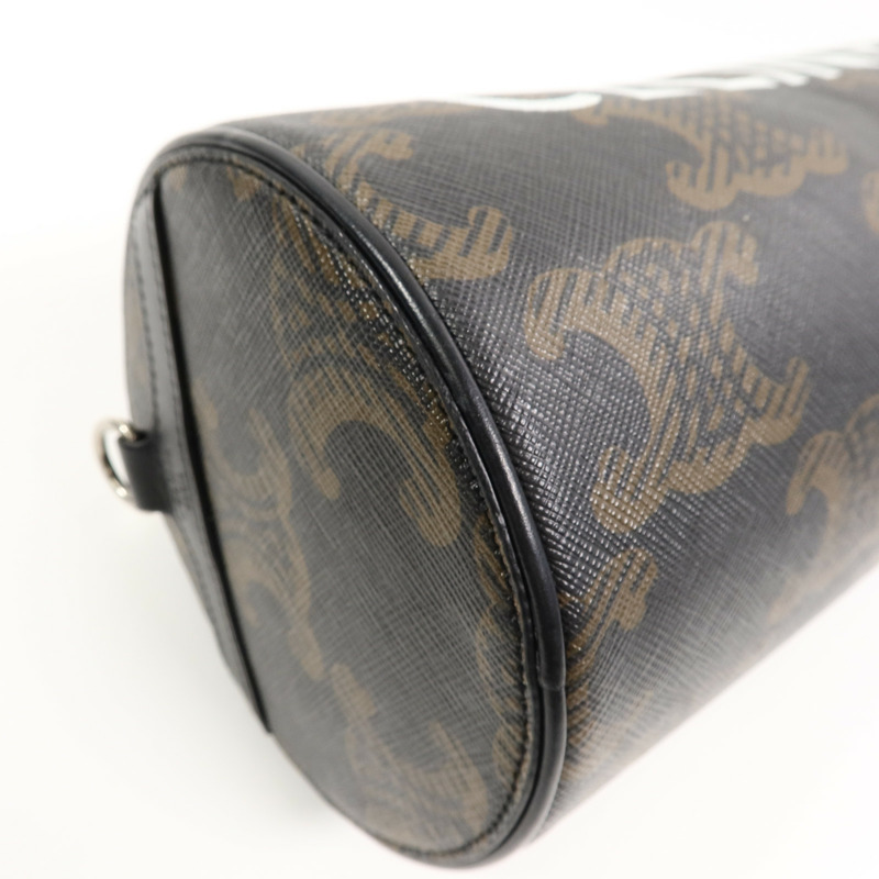 CELINE 塗層帆布Cylinder肩背袋-11