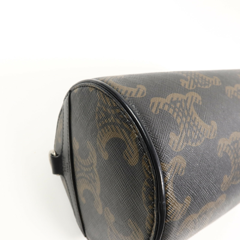 CELINE 塗層帆布Cylinder肩背袋-12