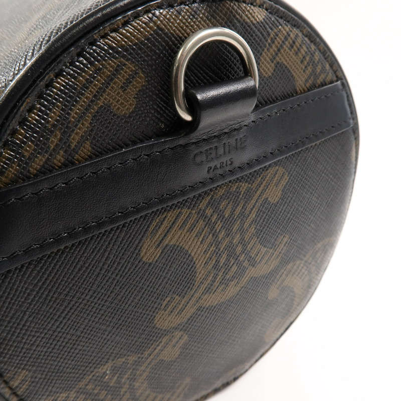 CELINE 塗層帆布Cylinder肩背袋-14