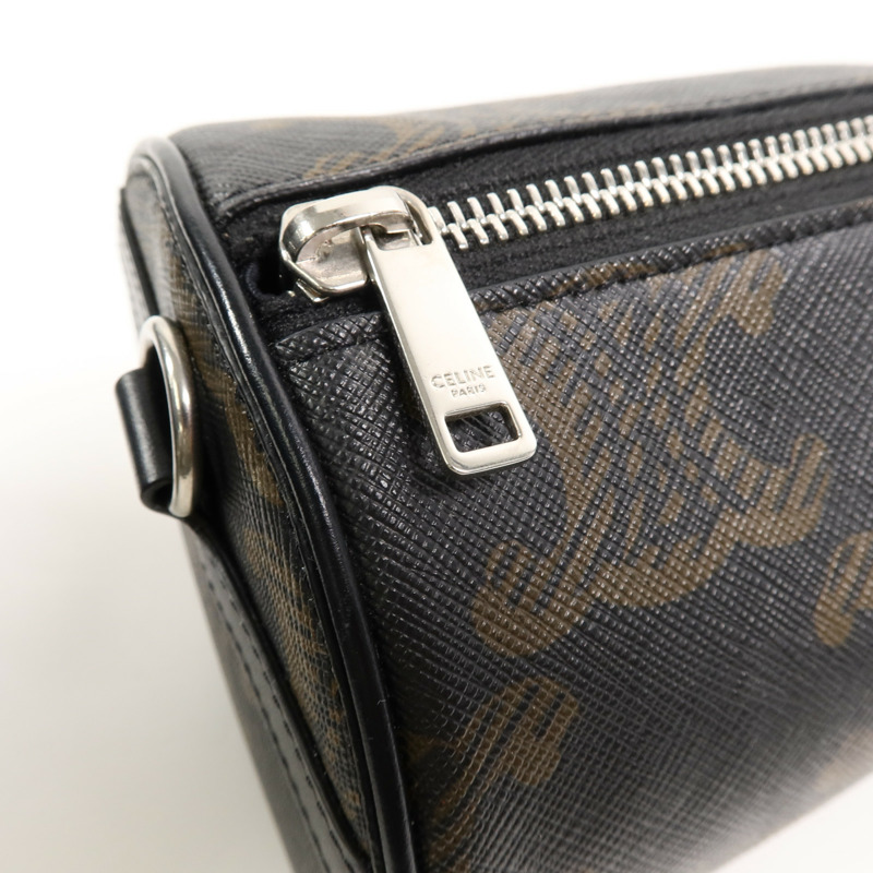 CELINE 塗層帆布Cylinder肩背袋-15