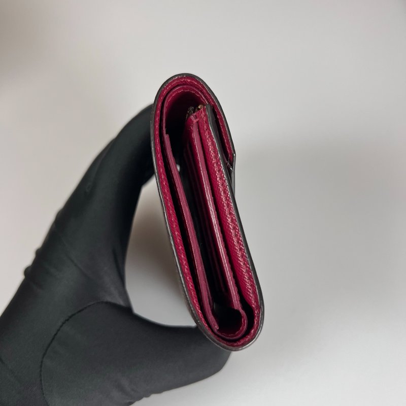 LV M41938  老花紫紅豆豆Victorine短夾-3