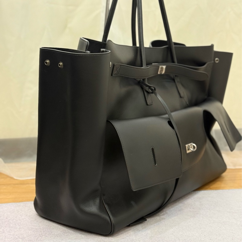 全新BALENCIAGA 黑銀 belair carryall 機場包 大號 台灣專櫃購入25萬-6