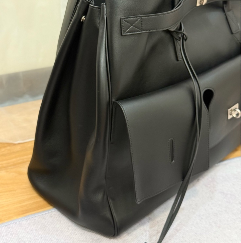 全新BALENCIAGA 黑銀 belair carryall 機場包 大號 台灣專櫃購入25萬-12