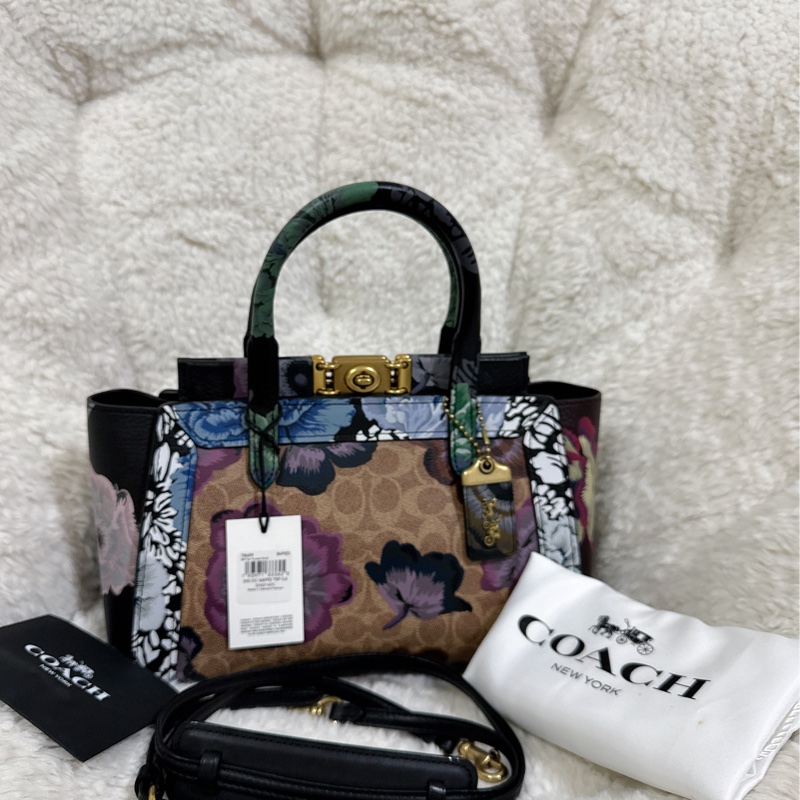 未使用coach troupe手提肩背包-12
