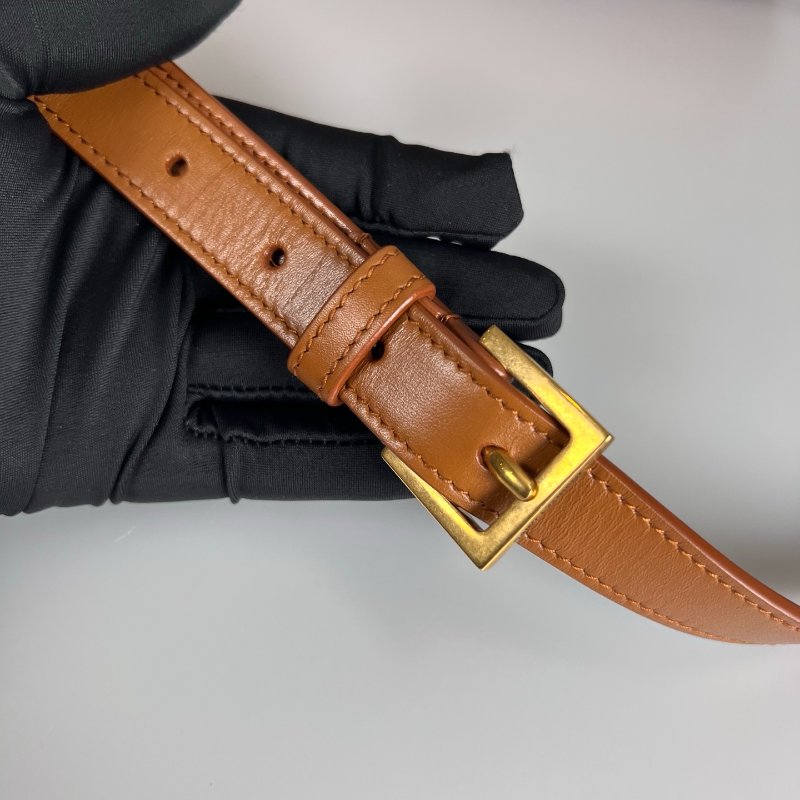 YSL 634305  焦糖皮革方形側肩包-10