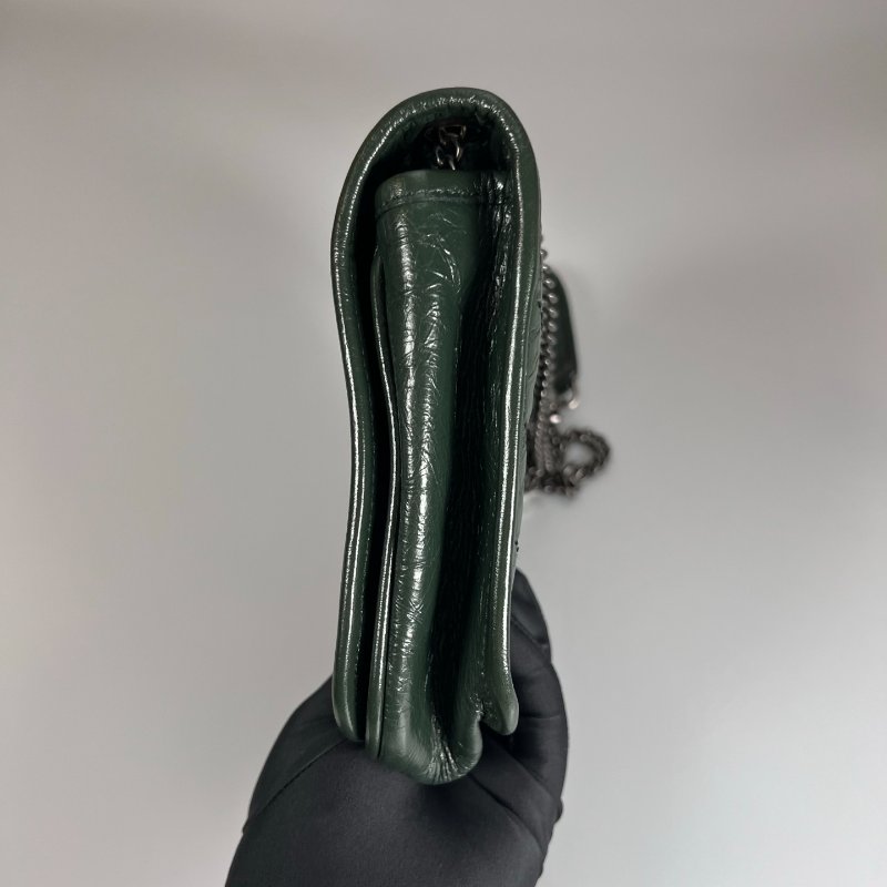 YSL 583103 深綠NIKI WOC側肩包-3