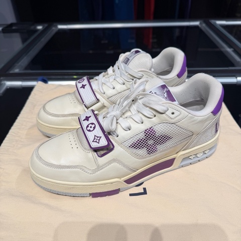 Louis Vuitton Trainer白紫魔術貼