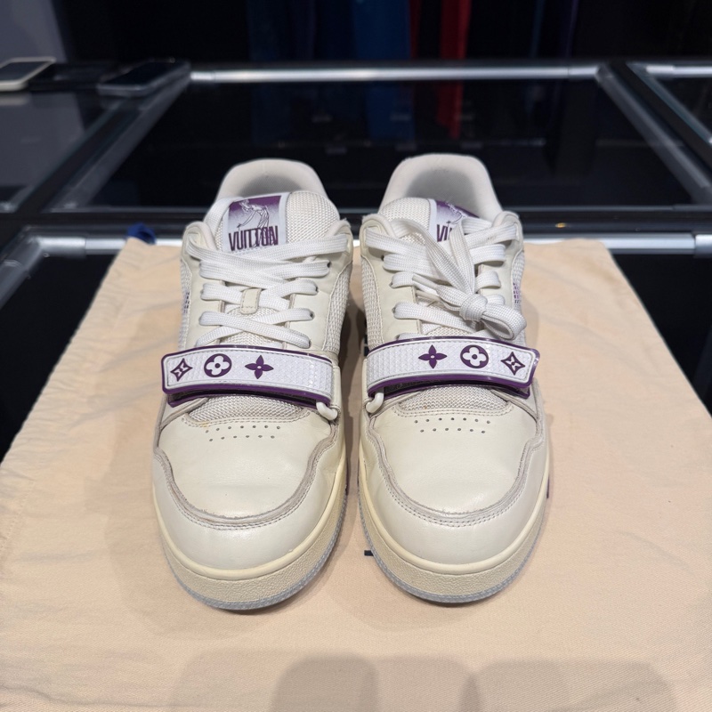 Louis Vuitton Trainer白紫魔術貼-2