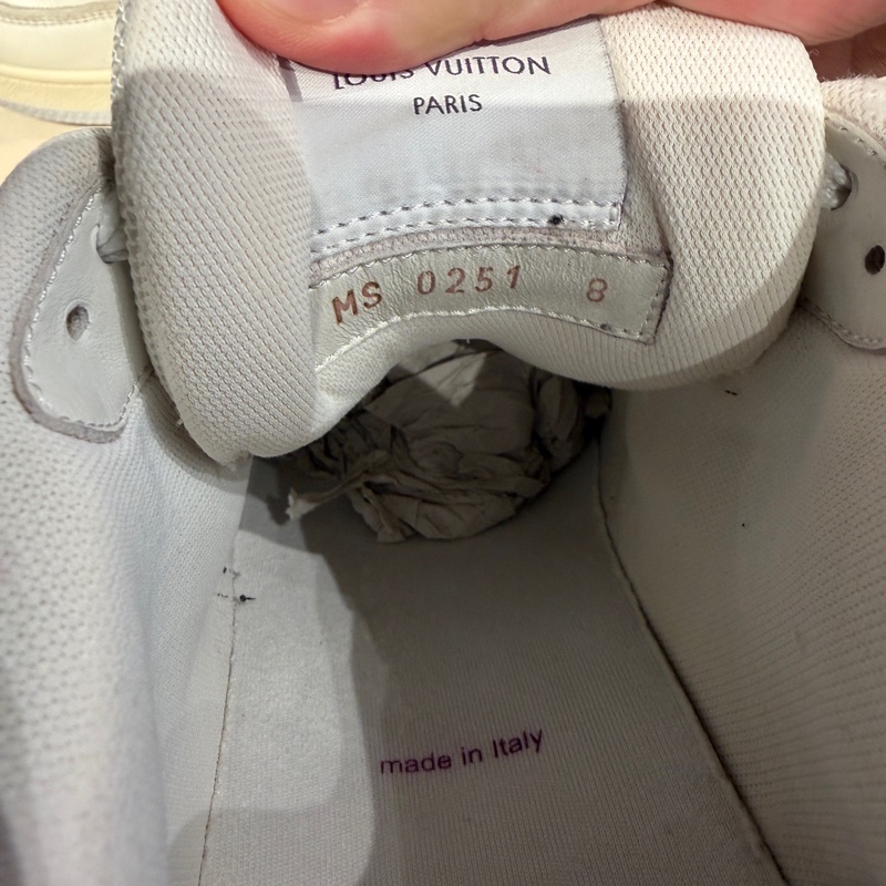 Louis Vuitton Trainer白紫魔術貼-3