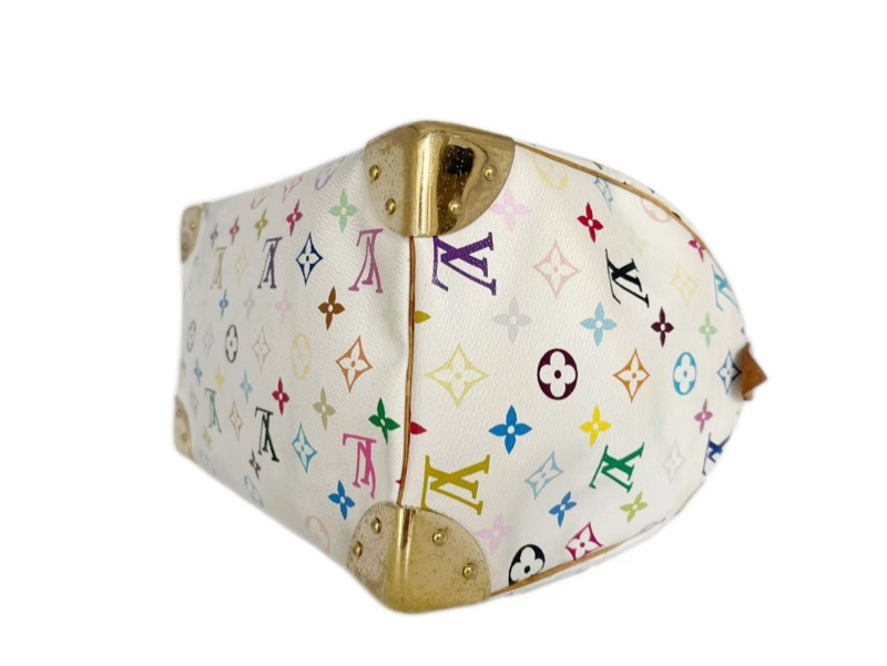 【收藏級別✨ LV玩家必入款😆全網最低價❗️】LV村上隆白三彩Speedy30枕頭包｜手提包-7