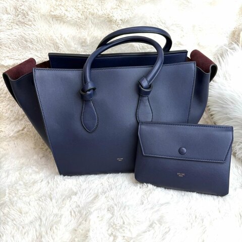 Celine tie bag blue