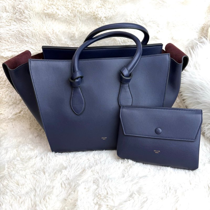 Celine tie bag blue-0