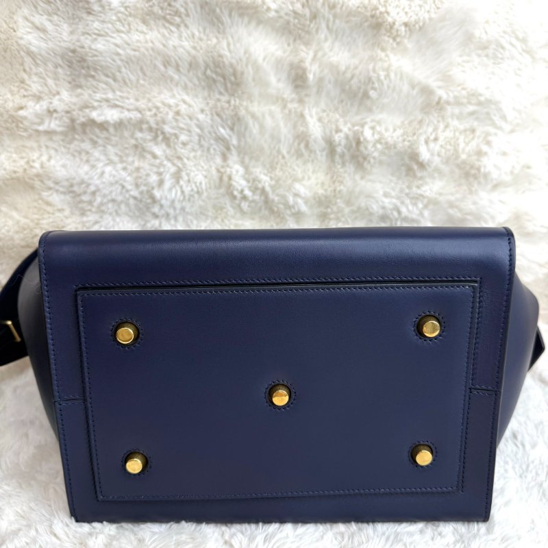 Celine tie bag blue-3