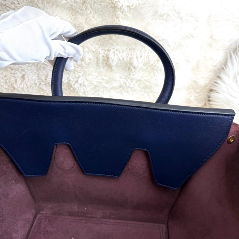 Celine tie bag blue-5