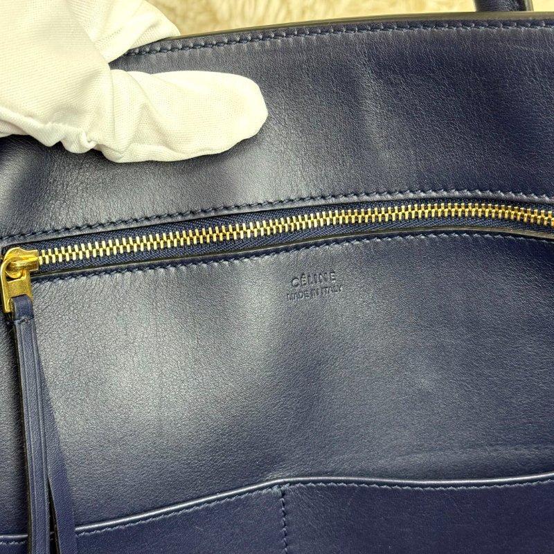 Celine tie bag blue-6