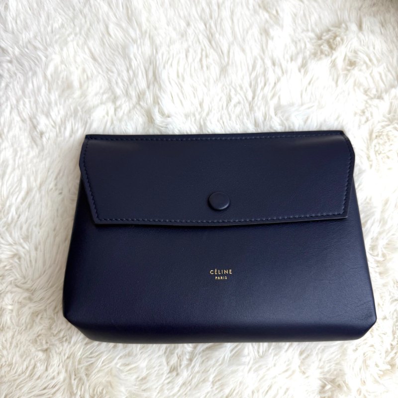 Celine tie bag blue-7