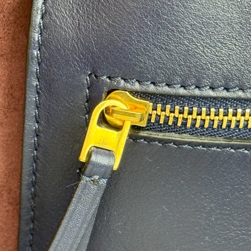 Celine tie bag blue-9