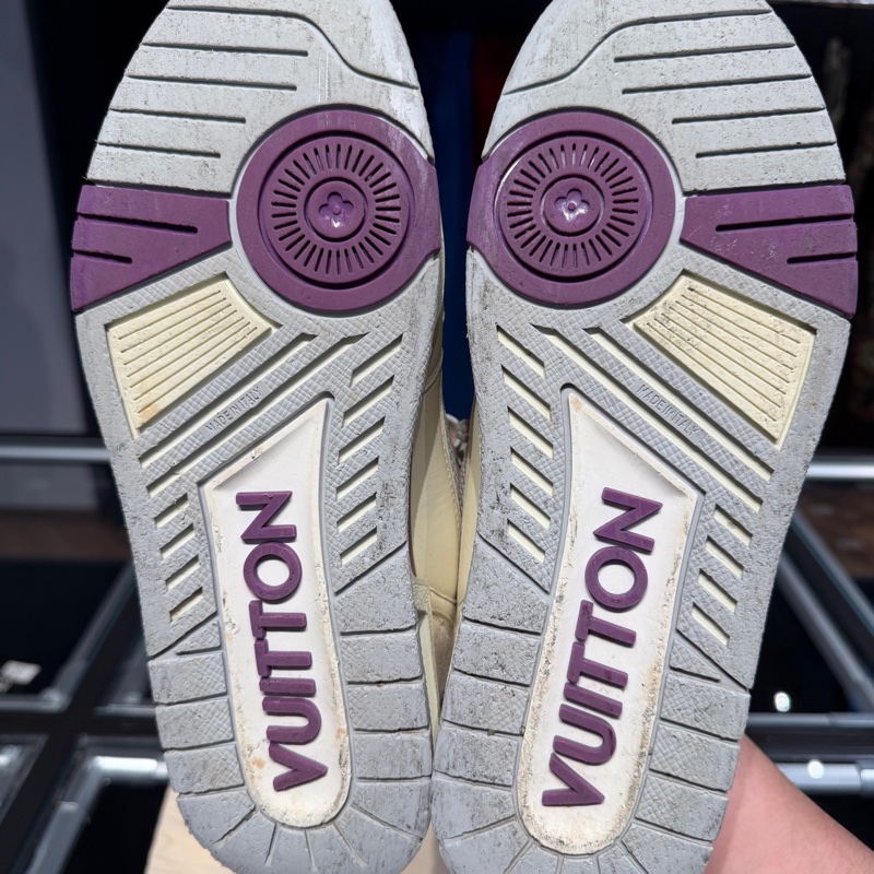 Louis Vuitton Trainer白紫魔術貼-4