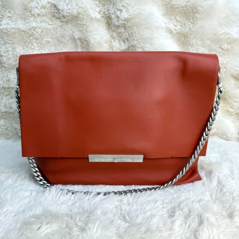 CELINE Blade 深紅色 牛皮 中號 皮革細肩帶-1