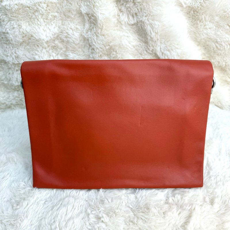 CELINE Blade 深紅色 牛皮 中號 皮革細肩帶-2