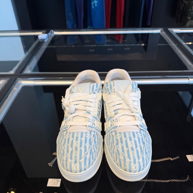 Louis Vuitton Trainer 帆布白藍條紋-1