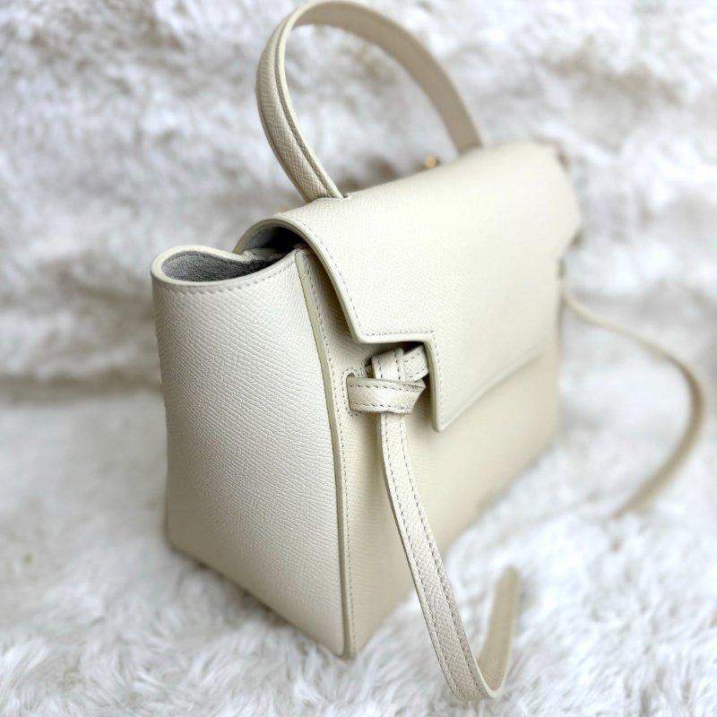 CELINE Belt 奶油白鯰魚包-2