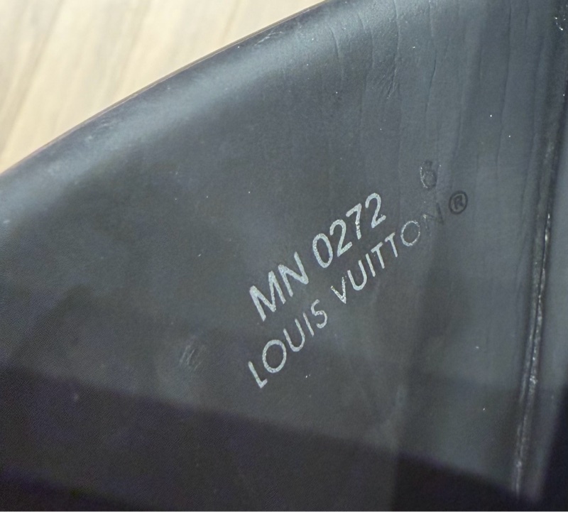 Louis Vuitton 黑色老花拖鞋-4