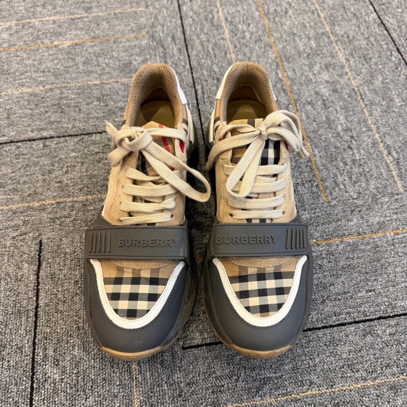Burberry博柏利 牛皮 低幫 運動休閒鞋-0