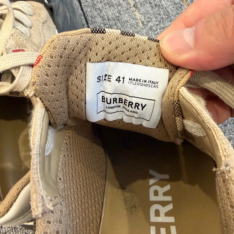 Burberry博柏利 牛皮 低幫 運動休閒鞋-4