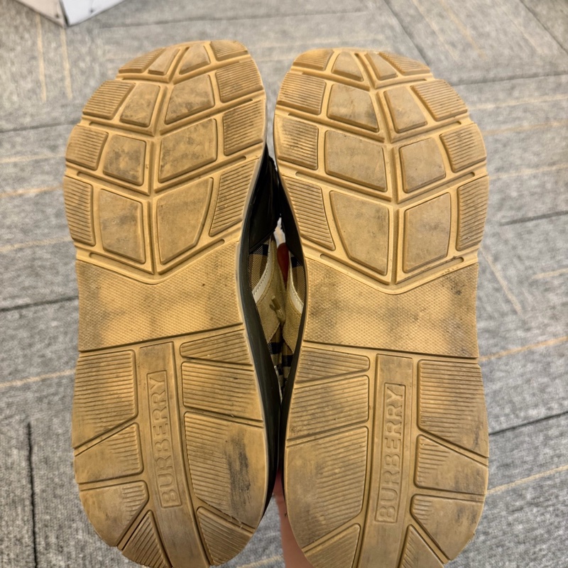Burberry博柏利 牛皮 低幫 運動休閒鞋-5