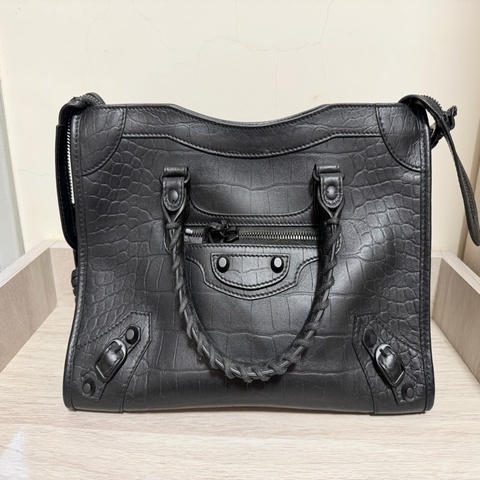 Balenciaga S city 壓紋機車包