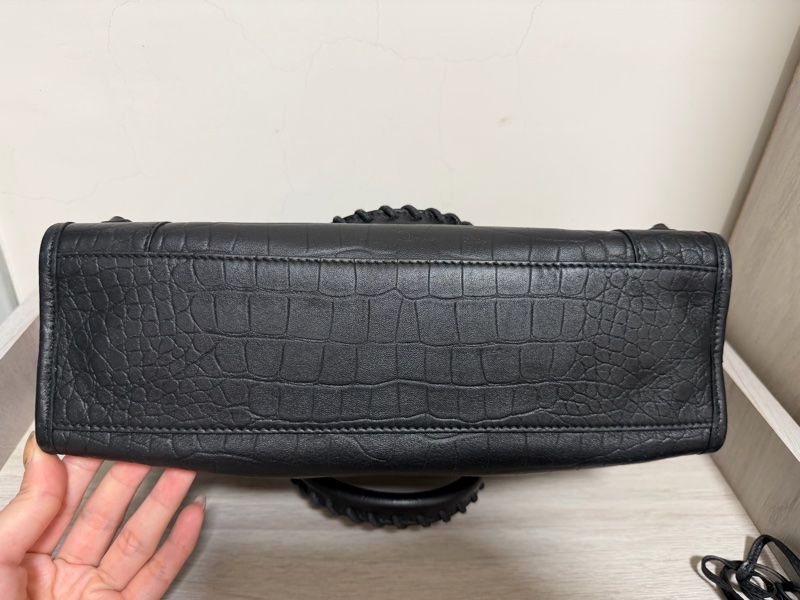 Balenciaga S city 壓紋機車包-4