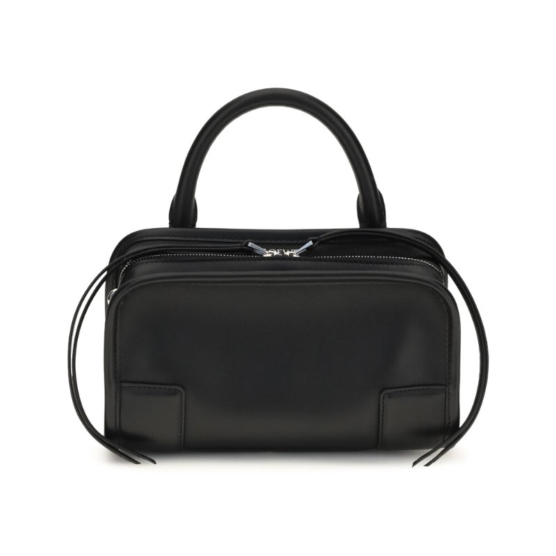 【LOEWE 羅威】Mini Amazona 180 迷你 柔軟小牛皮 手提包 斜背包 黑色-0