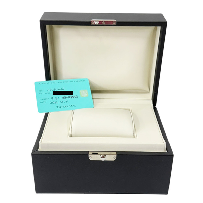 Tiffany Atlas 女士腕錶，不鏽鋼錶殼，石英機芯，型號 69291635，鑲鑽錶圈，貝殼錶殼-9