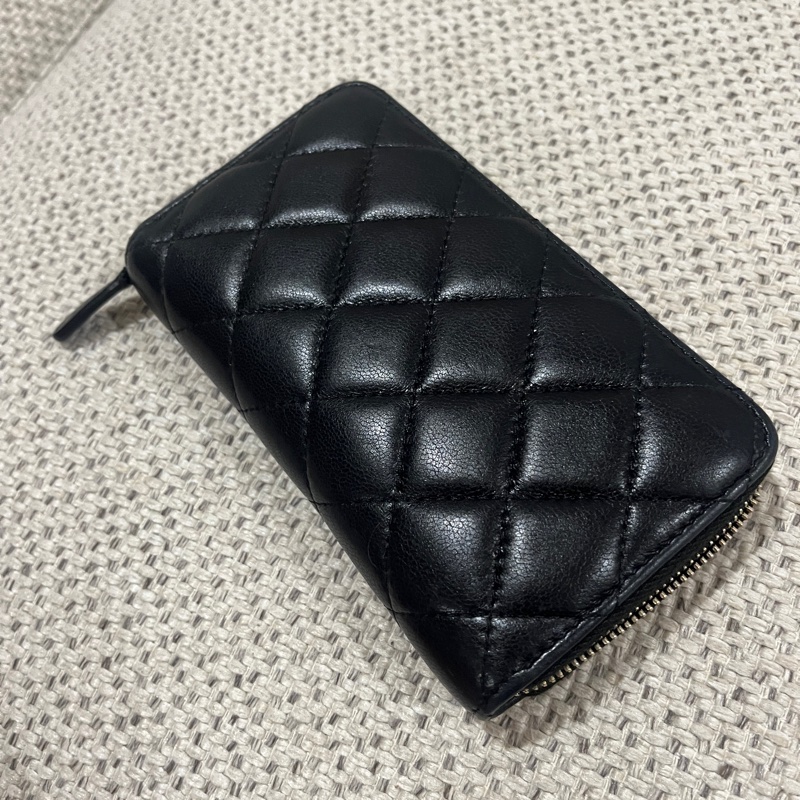 Chanel 香奈兒 中夾 限定版 黑金羊皮 限量款 特別版-2