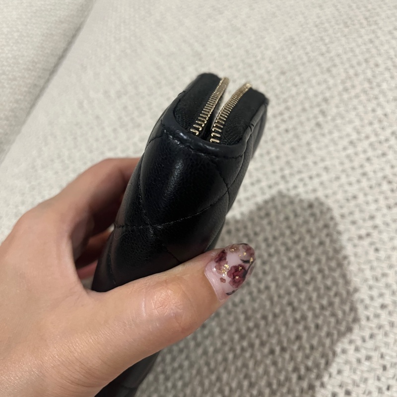 Chanel 香奈兒 中夾 限定版 黑金羊皮 限量款 特別版-3