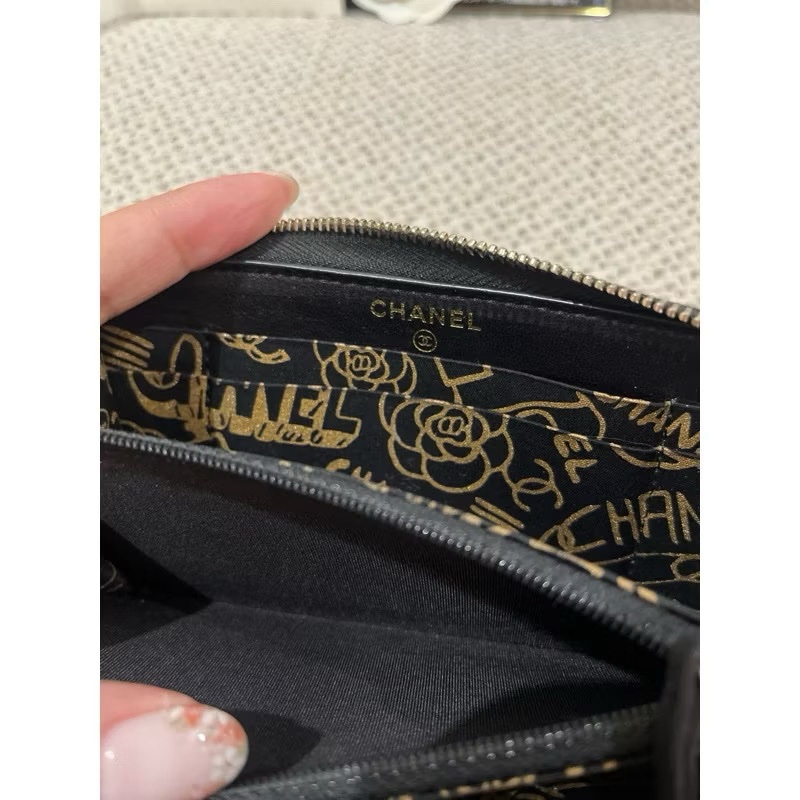 Chanel 香奈兒 中夾 限定版 黑金羊皮 限量款 特別版-7