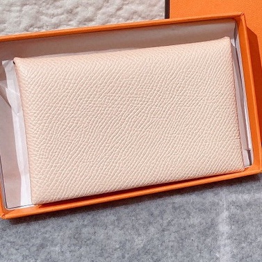 Hermes 愛馬仕 卡包 零錢包 薔薇粉 有盒子-2