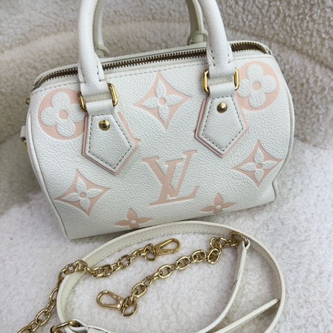 路易威登/Louis Vuitton  speedy2壓紋粒面牛皮革 附件：肩帶