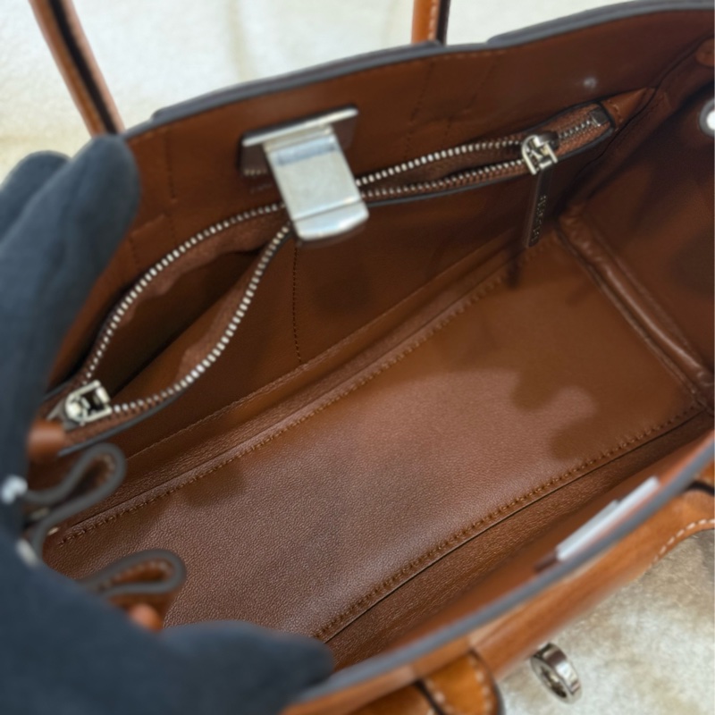全新Balenciaga 棕褐色Bel Air牛仔仿舊 mini 專櫃十二萬-14