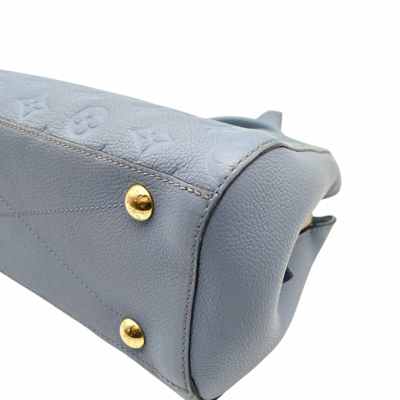 路易威登 Montaigne BB Monogram Empreinte 手提包，淺藍色女斜背包 (s18)-11