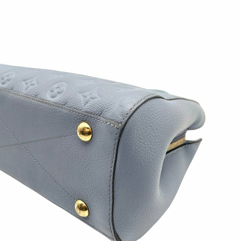 路易威登 Montaigne BB Monogram Empreinte 手提包，淺藍色女斜背包 (s18)-13