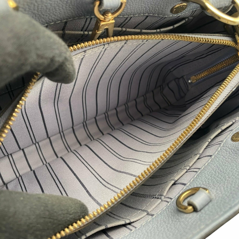 路易威登 Montaigne BB Monogram Empreinte 手提包，淺藍色女斜背包 (s18)-16