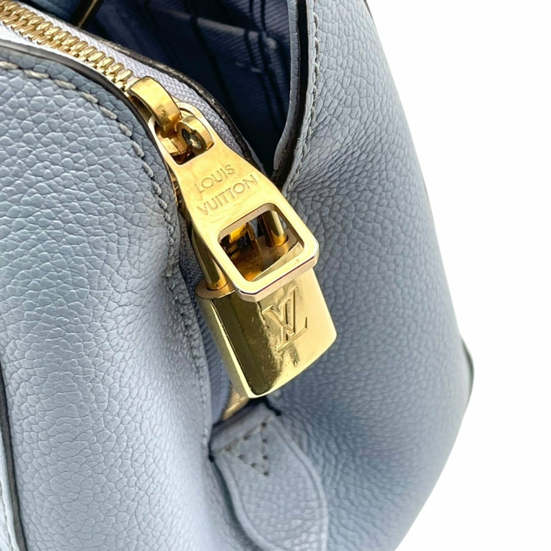 路易威登 Montaigne BB Monogram Empreinte 手提包，淺藍色女斜背包 (s18)-19