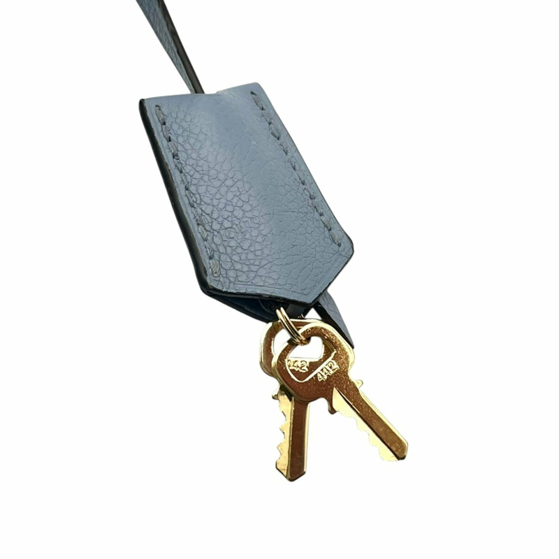 路易威登 Montaigne BB Monogram Empreinte 手提包，淺藍色女斜背包 (s18)-20