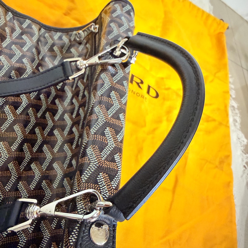 Goyard 可折疊超輕🔥原價10幾萬+ 現在撿到賺到💥黑色經典老花雙肩後背包-4
